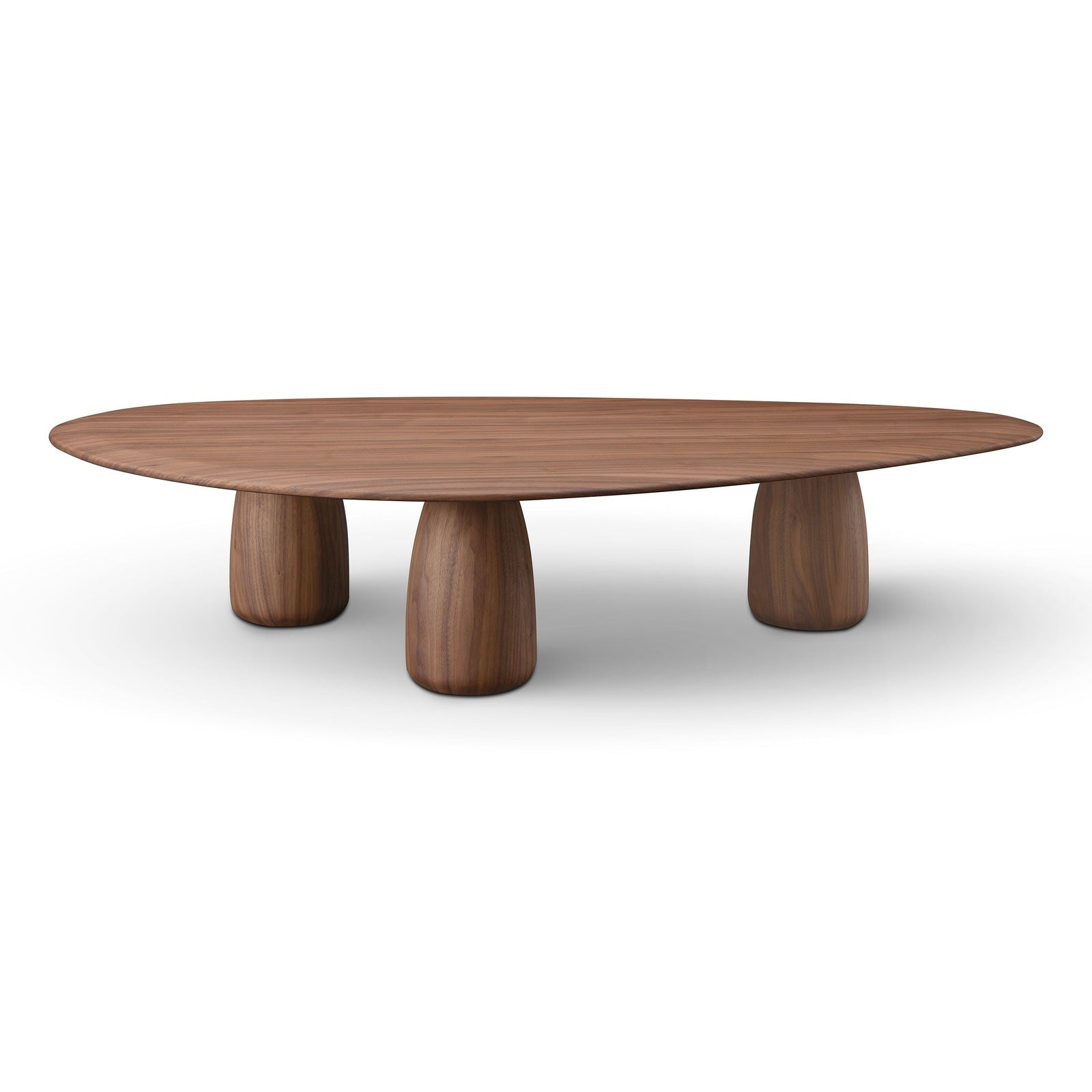 Tide Irregular Coffee Table Walnut