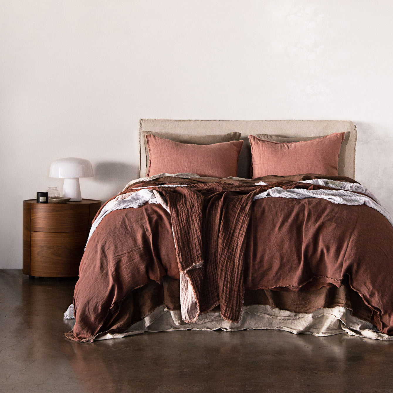 Flocca Linen Duvet Cover - Moro