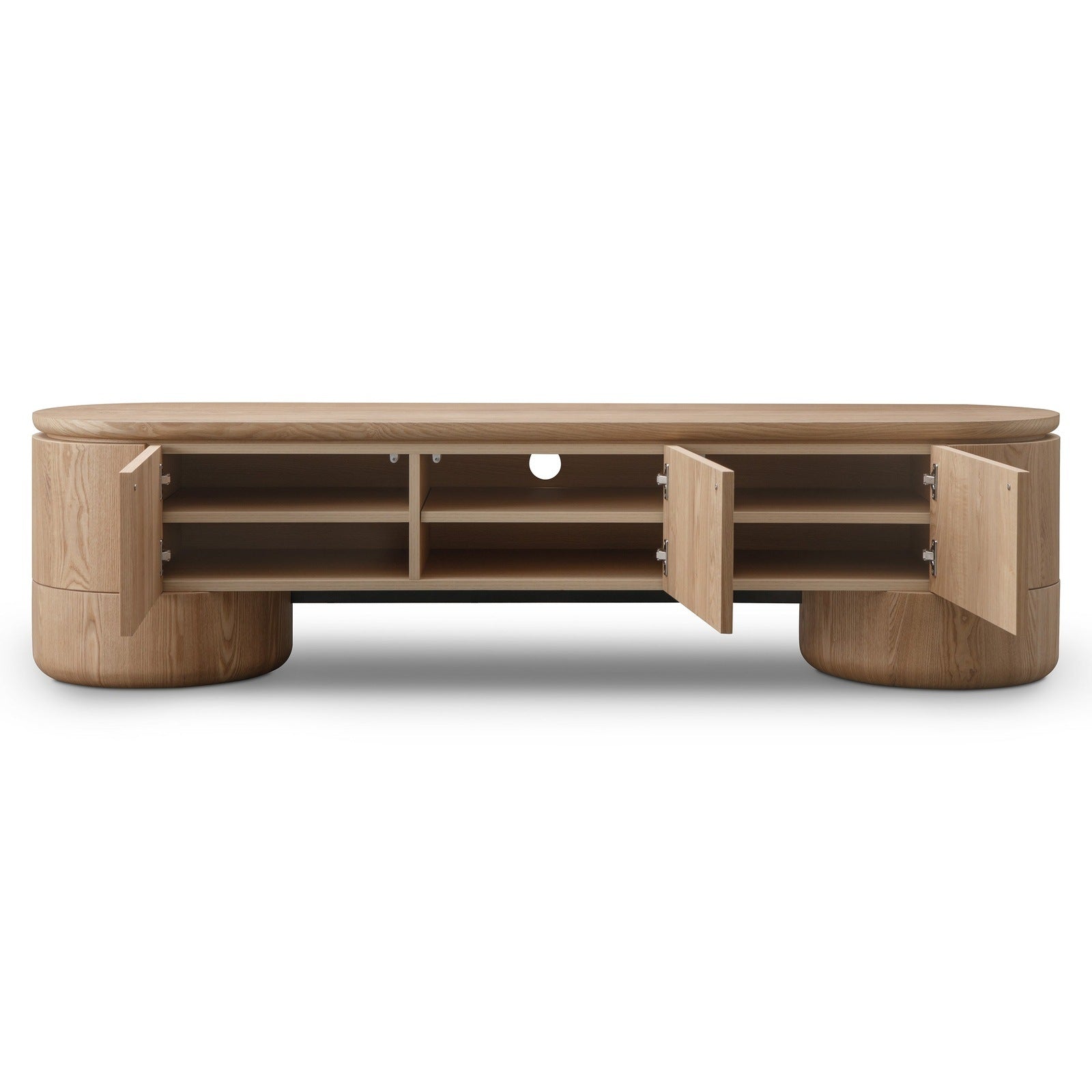 Ocean Entertainment Unit 3 Door Oak