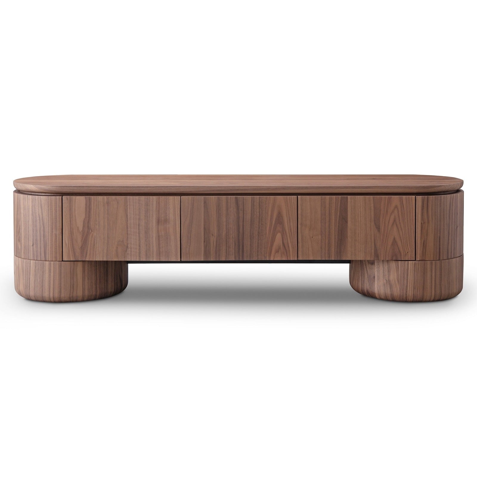 Ocean Entertainment Unit 3 Door Walnut