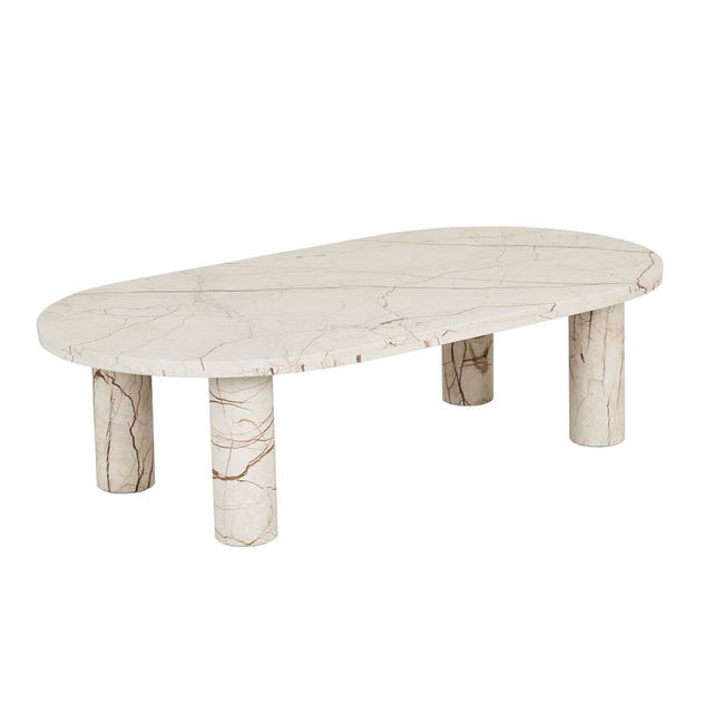 Amara Round Leg Oval Coffee Table