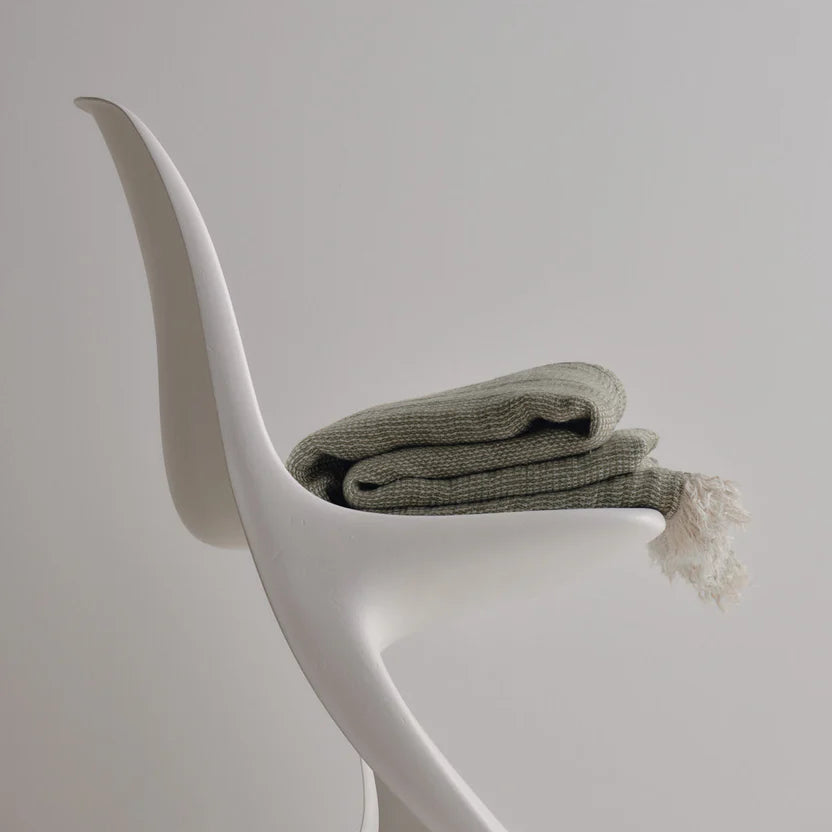 Crush Linen Throw Blanket - Armee Melange
