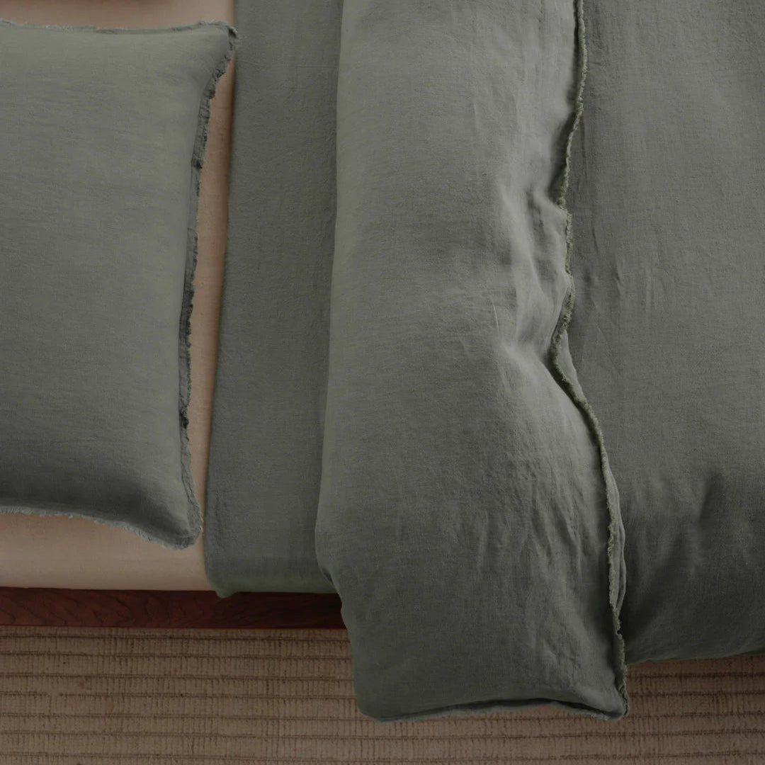 Flocca Linen Pillowcase - Mare