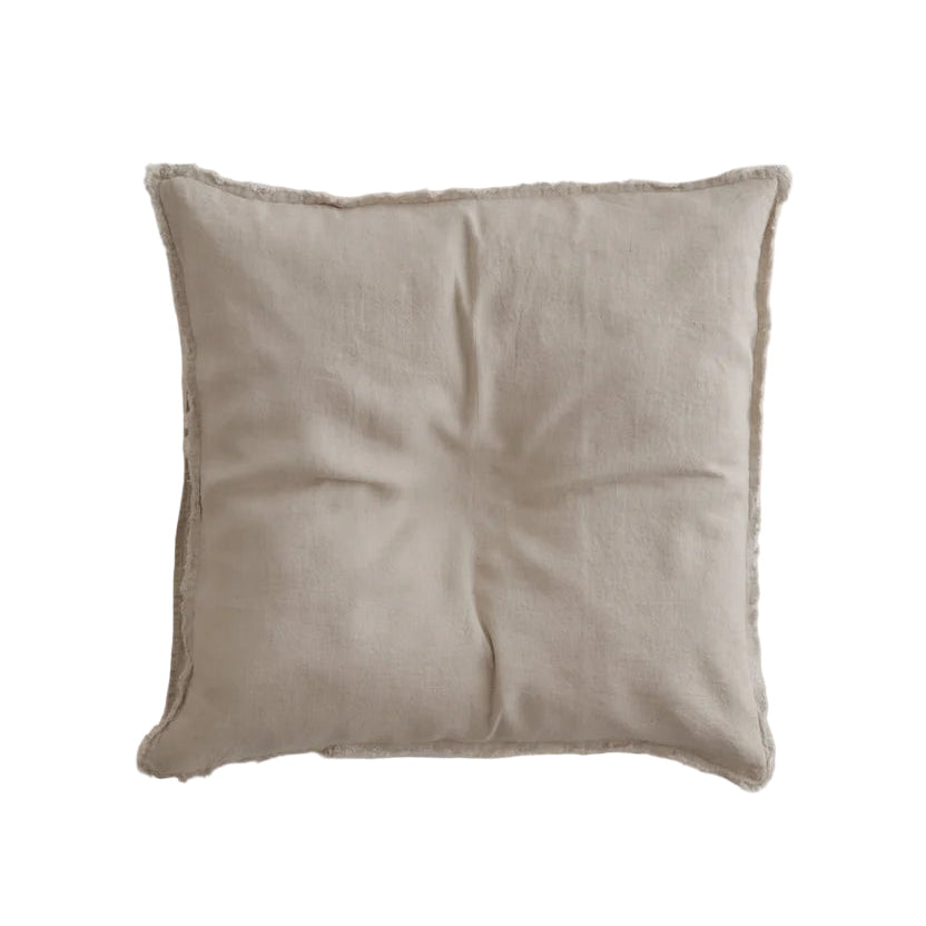 Flocca Linen Cushion - Sable