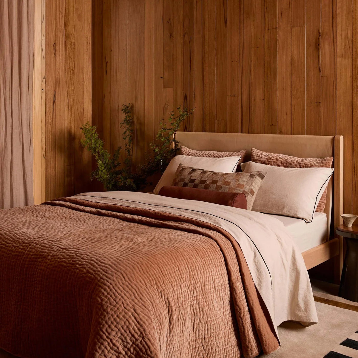 Maple Pure Linen Bolster Cushion