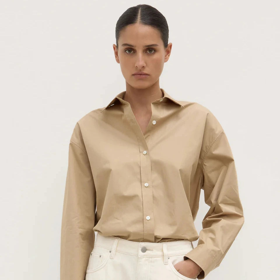 Marigold Poplin Long Sleeve Shirt