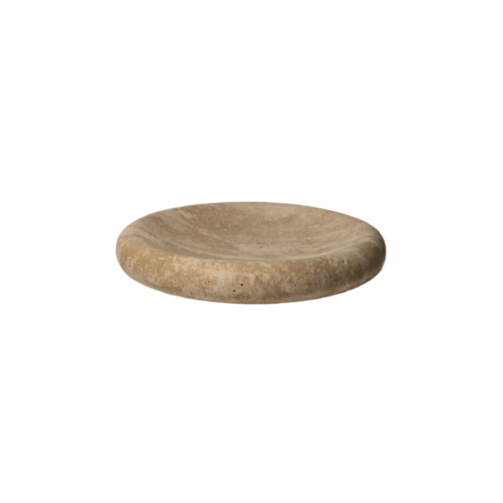 Solstice Small Tray - Beige Travertine