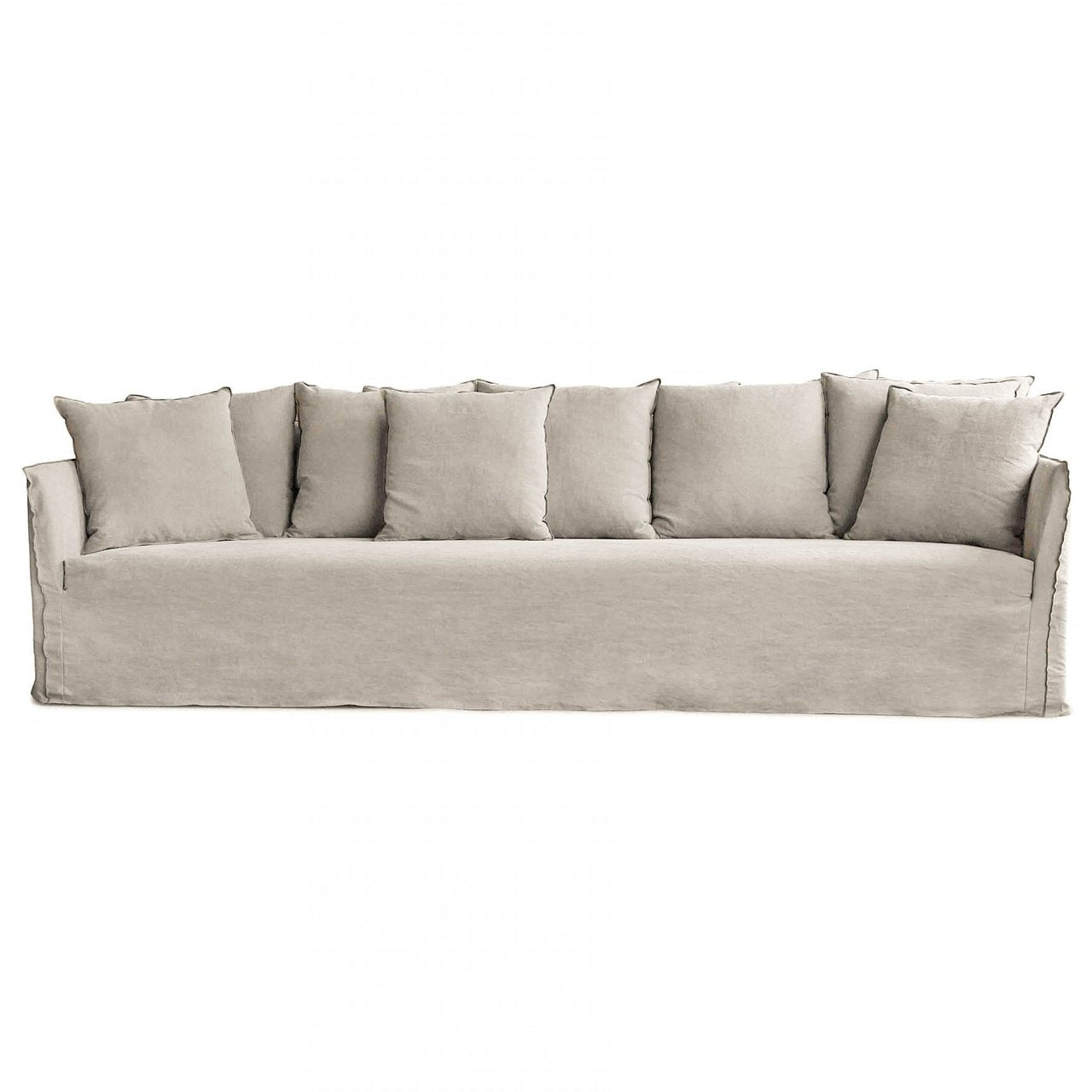 Loose Linen Cover Deep Sofa - Coastal Living