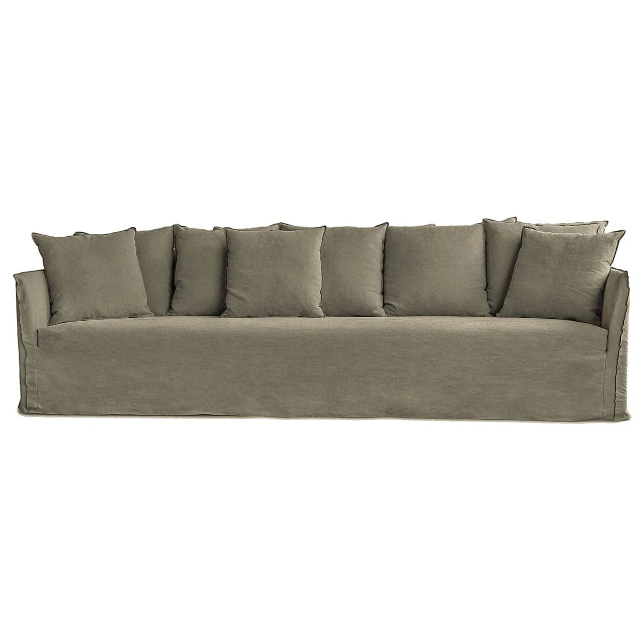 Loose Linen Cover Deep Sofa - Coastal Living