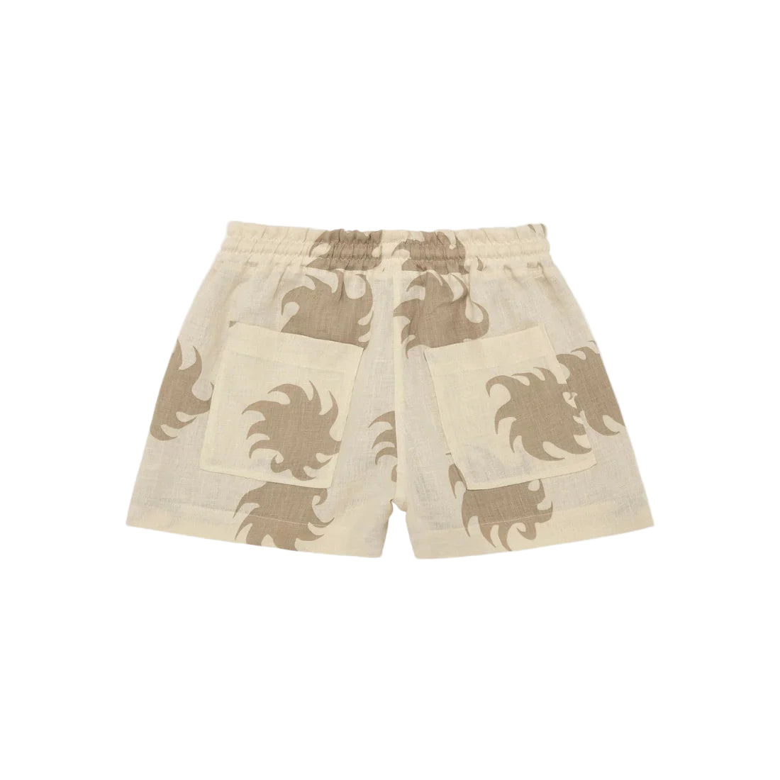 Hazel Ember Drizzle Linen Shorts
