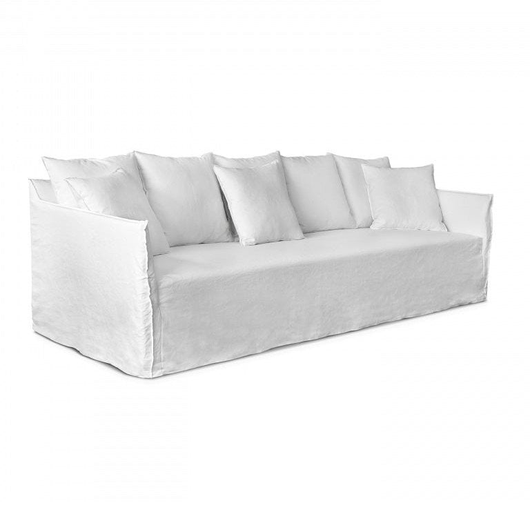 Loose Linen Cover Deep Sofa - Coastal Living